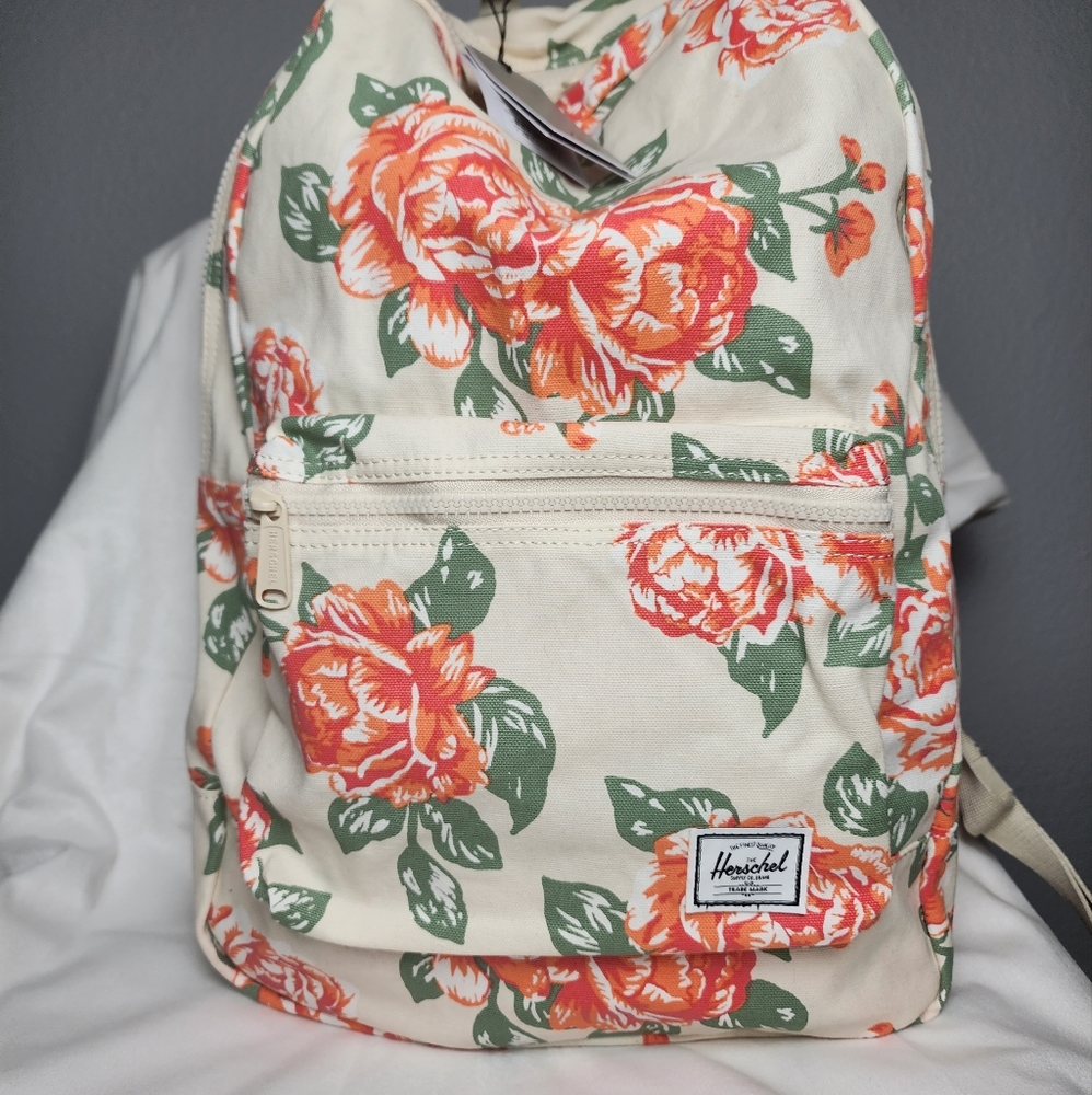 Herschel vintage rose natural cotton backpack